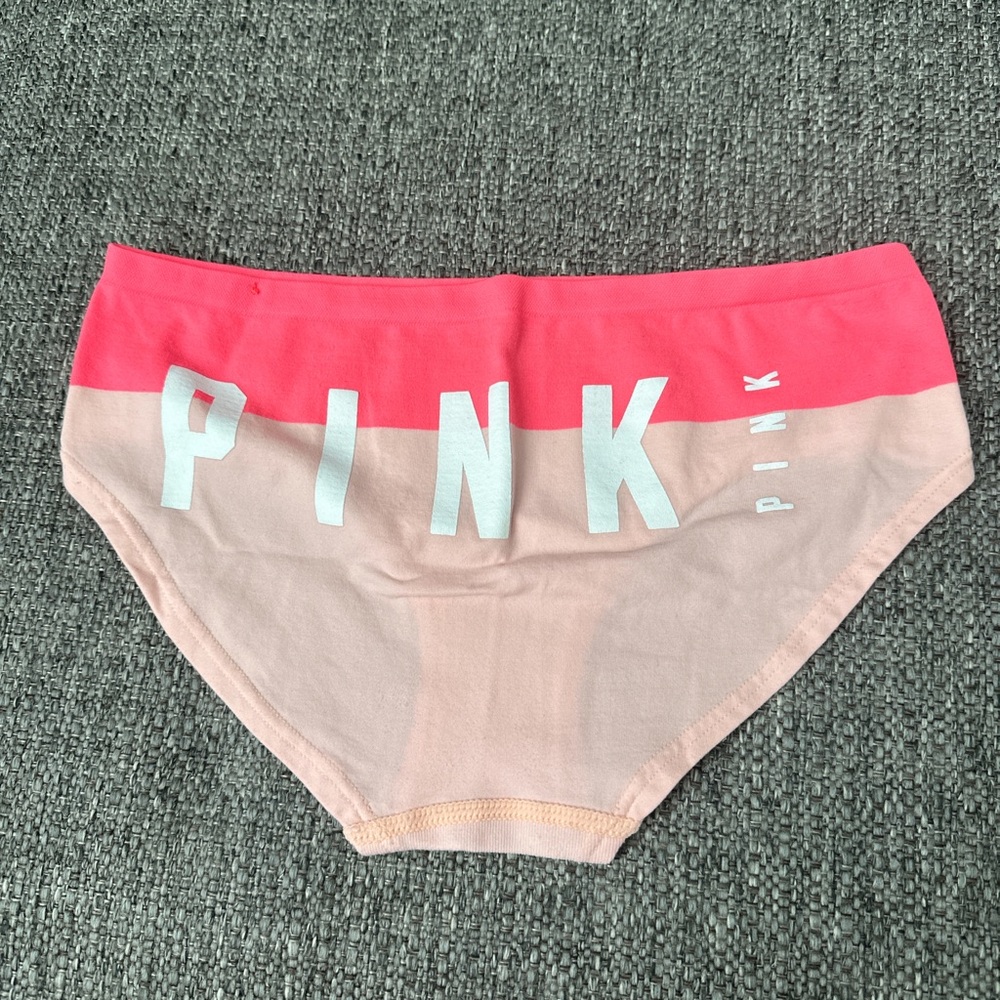 PINK Victoria’s Secret Colorblock Hipster Panty - Coral & Peach
